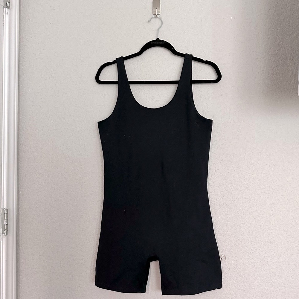 Girlfriend Collective Black XL Bike Short Unitard